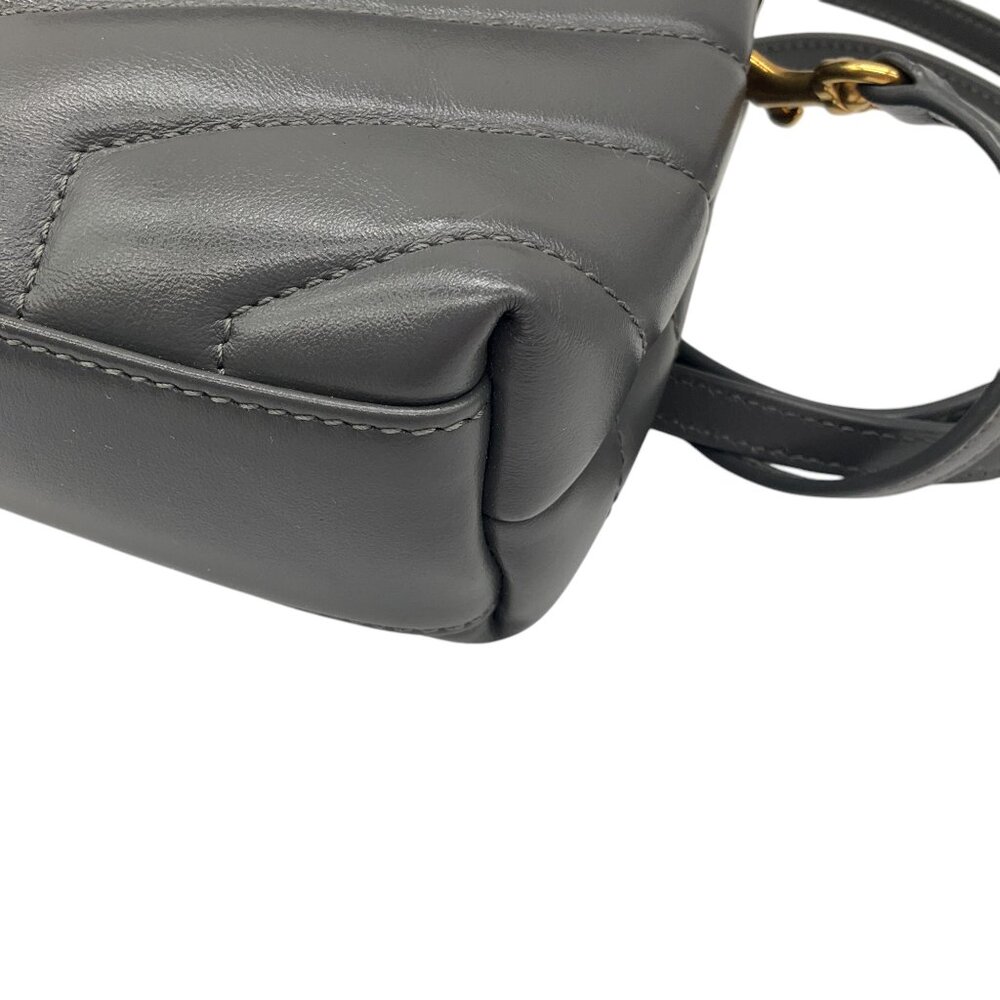 Saint Laurent Grey 2021 Loulou Leather Toy Mini Bag - Picture 7 of 16